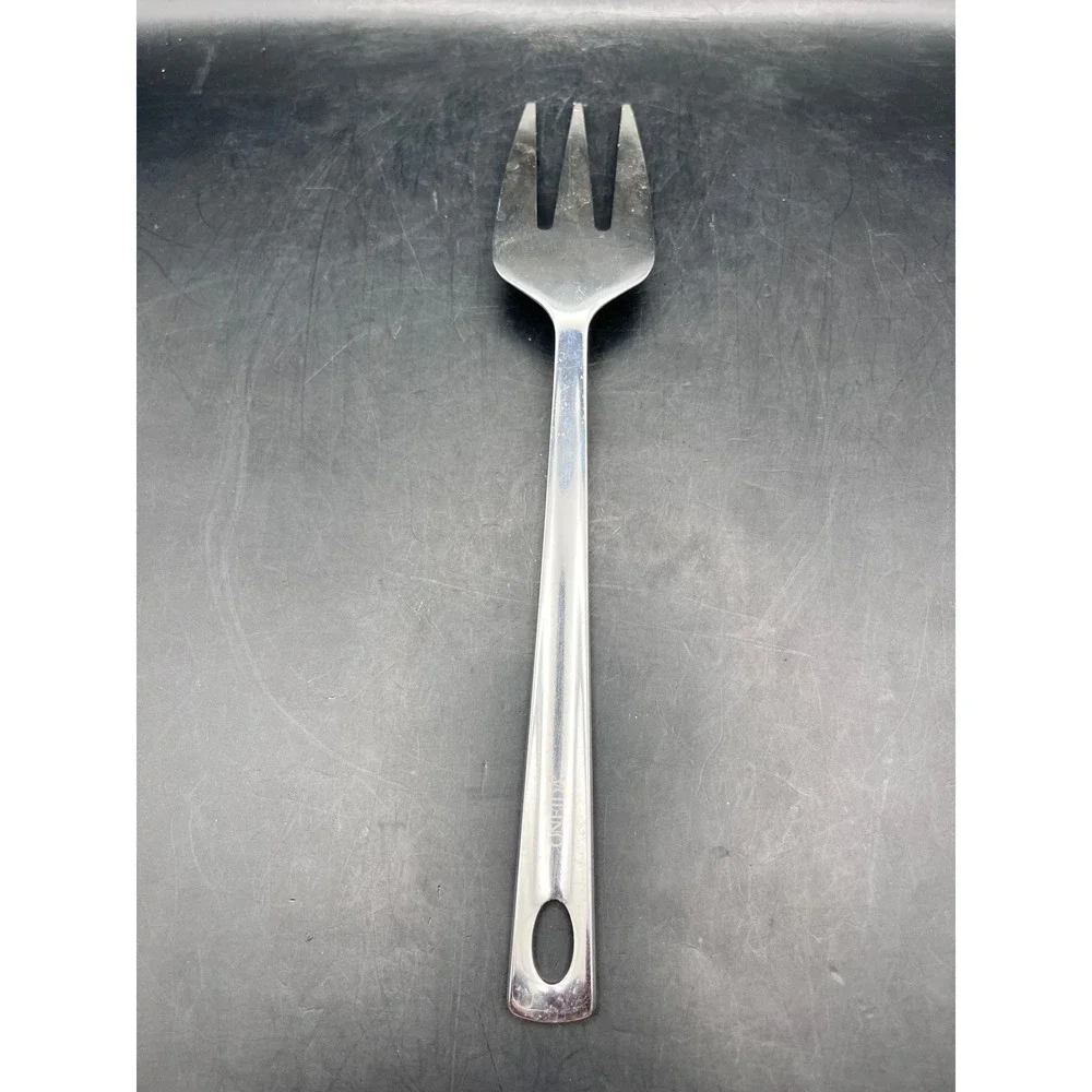 Vtg Oneida‎ Stainless Steel Serving Meat Fork 9.5